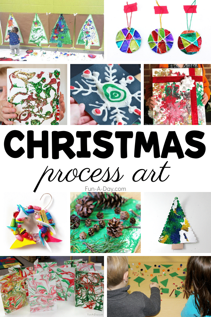 25+ Christmas Process Art Ideas for Preschoolers - Fun-A-Day!