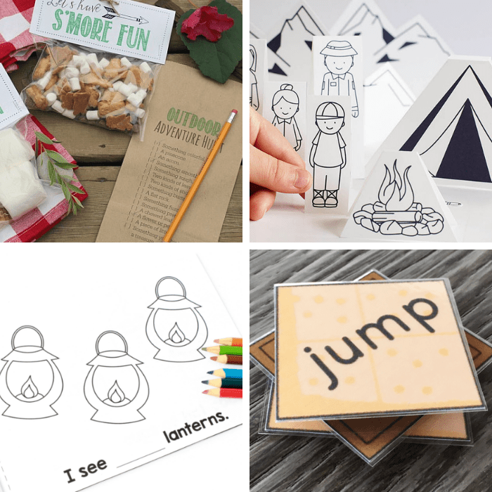 14 Preschool Camping Theme Printables FunADay!