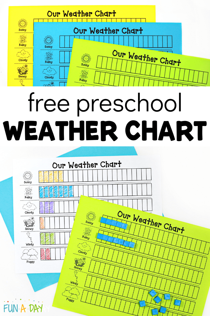 Weather Chart for Kids Free Printable - Fun-A-Day!