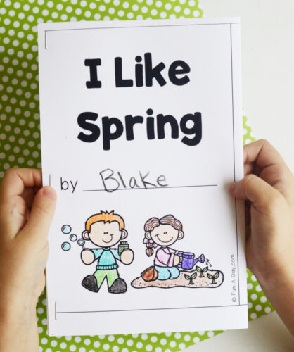 Spring Printable Book for Preschool and Kindergarten - Fun-A-Day!