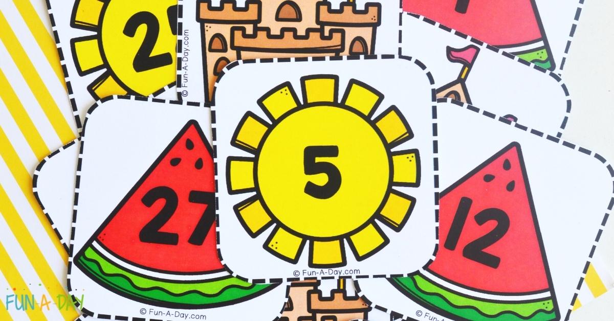 Free Printable Summer Calendar Numbers FunADay! Free Printable Summer Calendar Numbers FunADay!