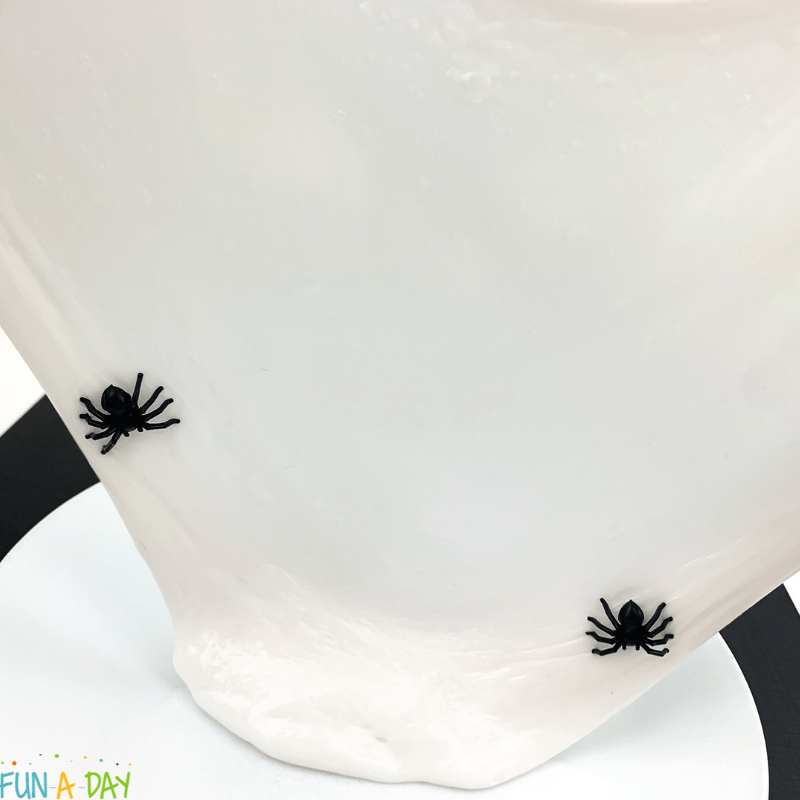 Spider Slime for Halloween or a Spider Theme FunADay!