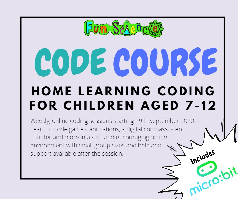 Beginners Home Ed Coding Course Fun Science UK