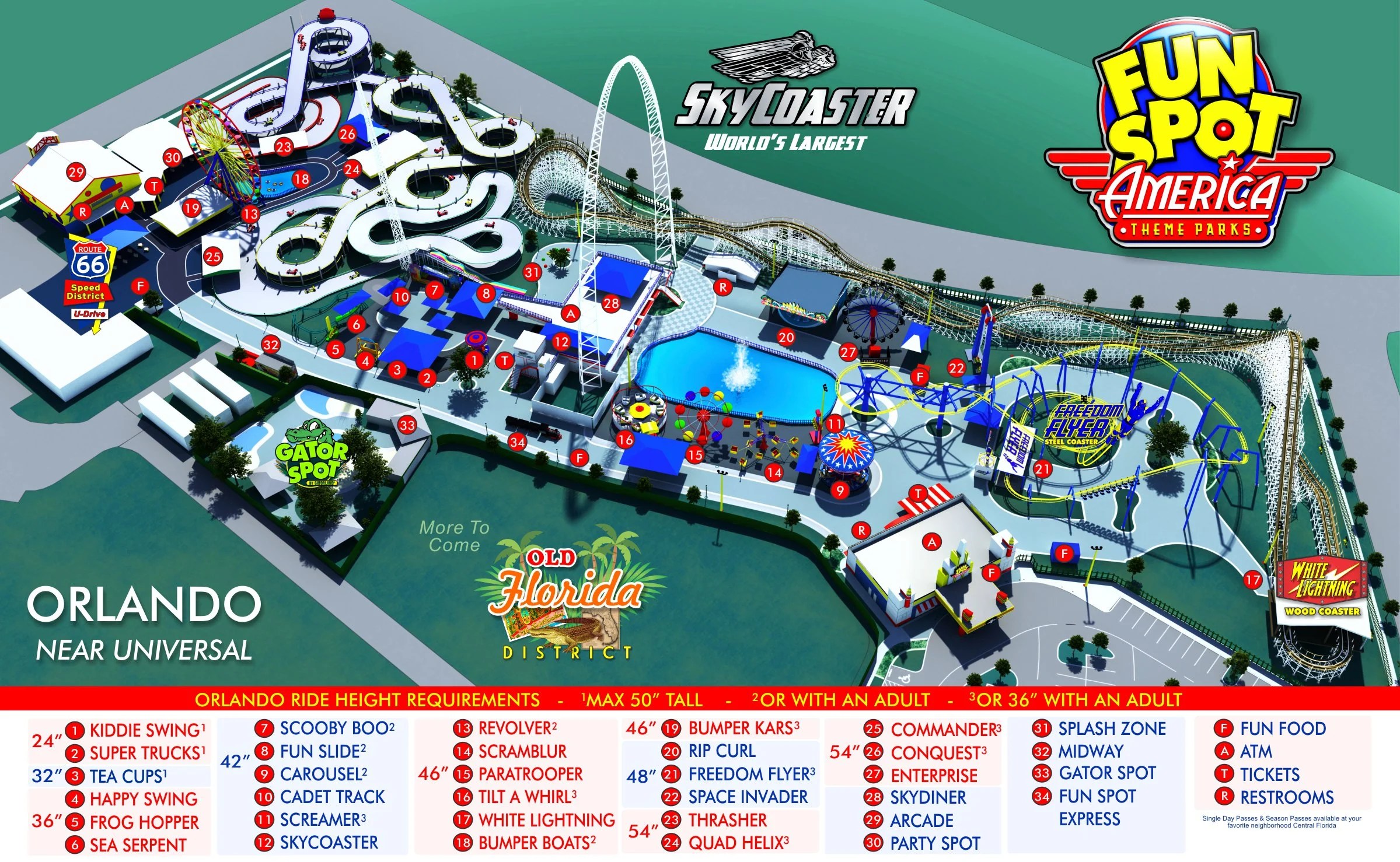 Orlando Park Map Theme Park Map