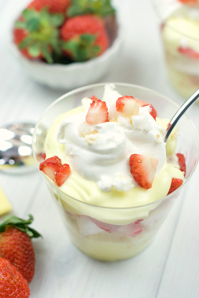 Strawberry Lemon Parfait Cups FunSquared