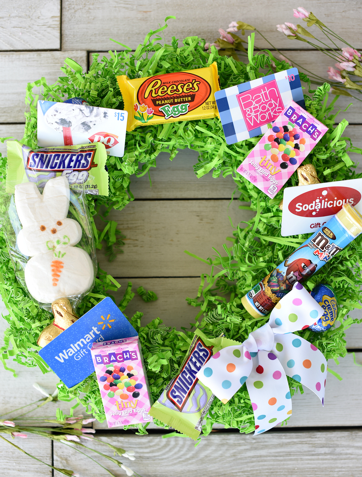 Fun Easter Basket Ideas Easter Basket Wreath FunSquared