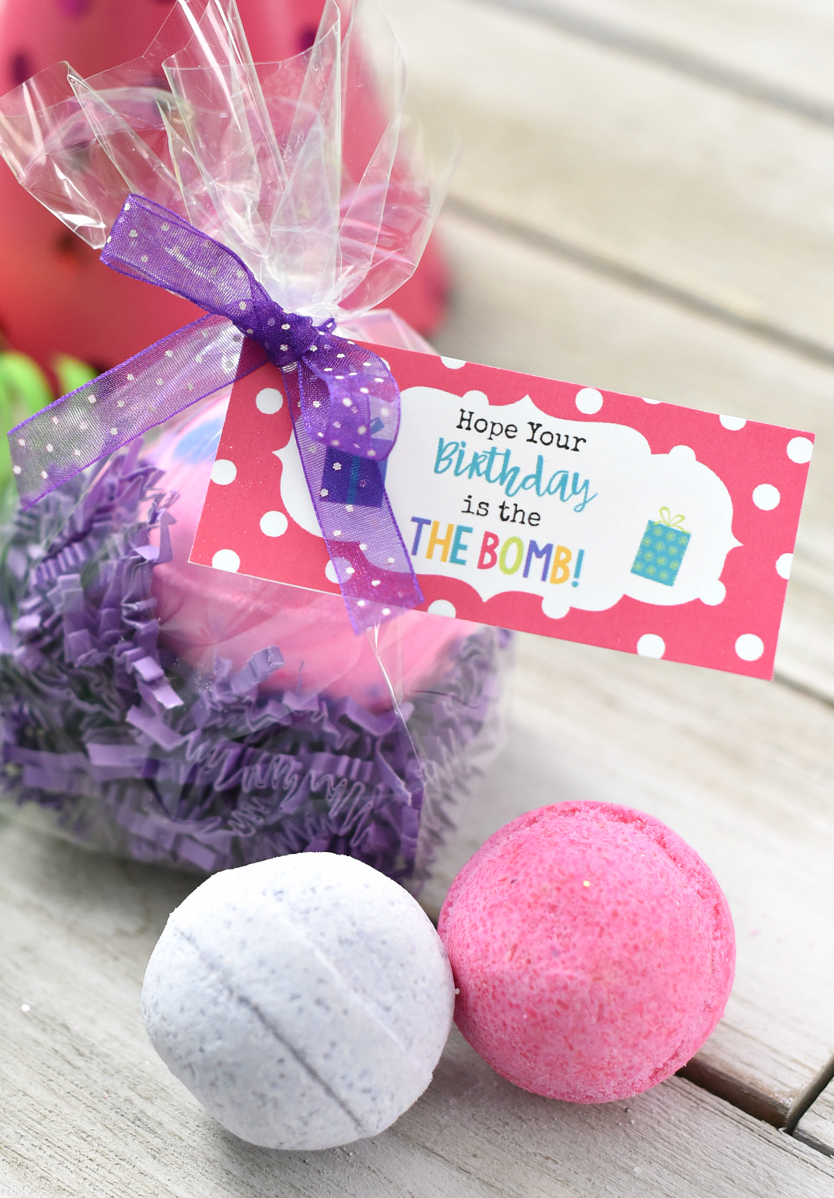 Simple Bath Bomb Birthday Gift FunSquared