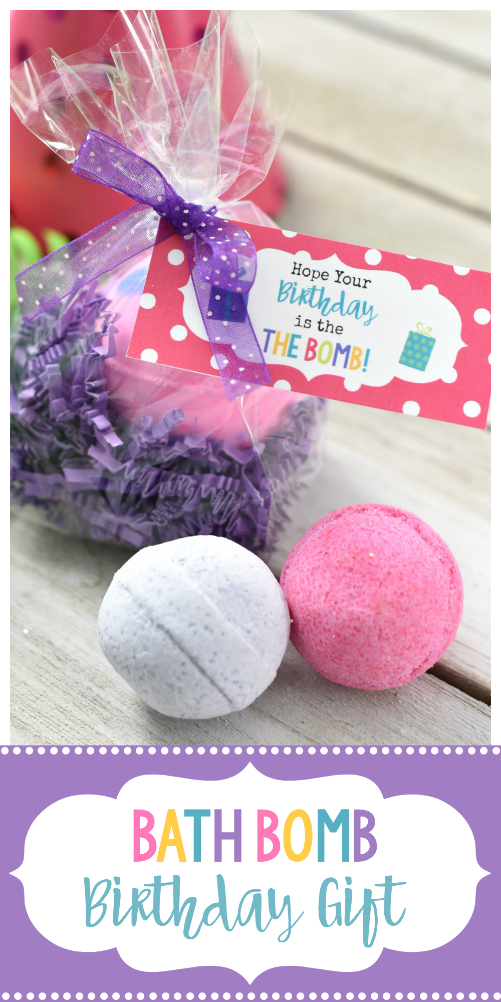Simple Bath Bomb Birthday Gift FunSquared
