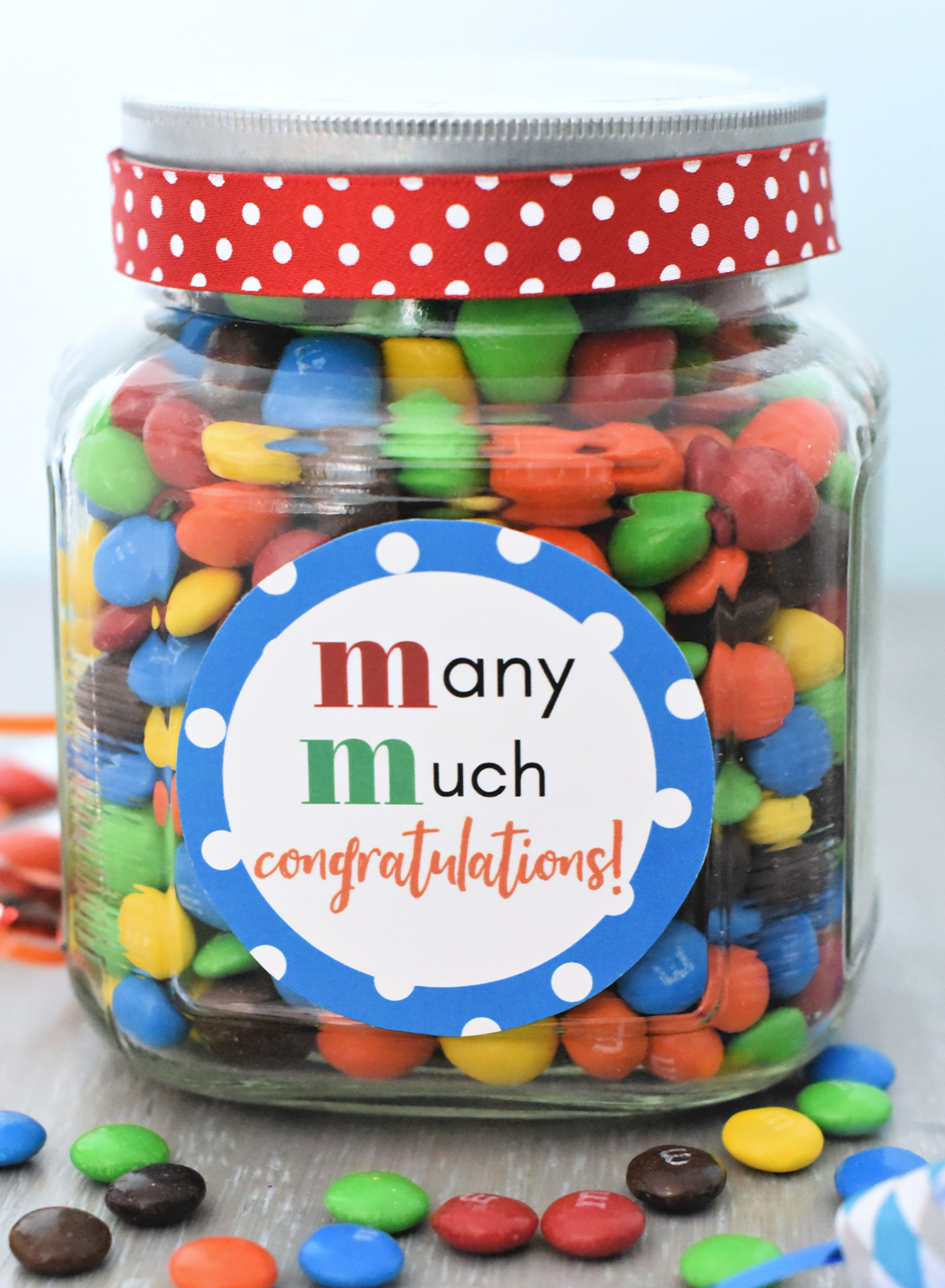 Fun M&Ms Congratulations Gift Crazy Little Projects