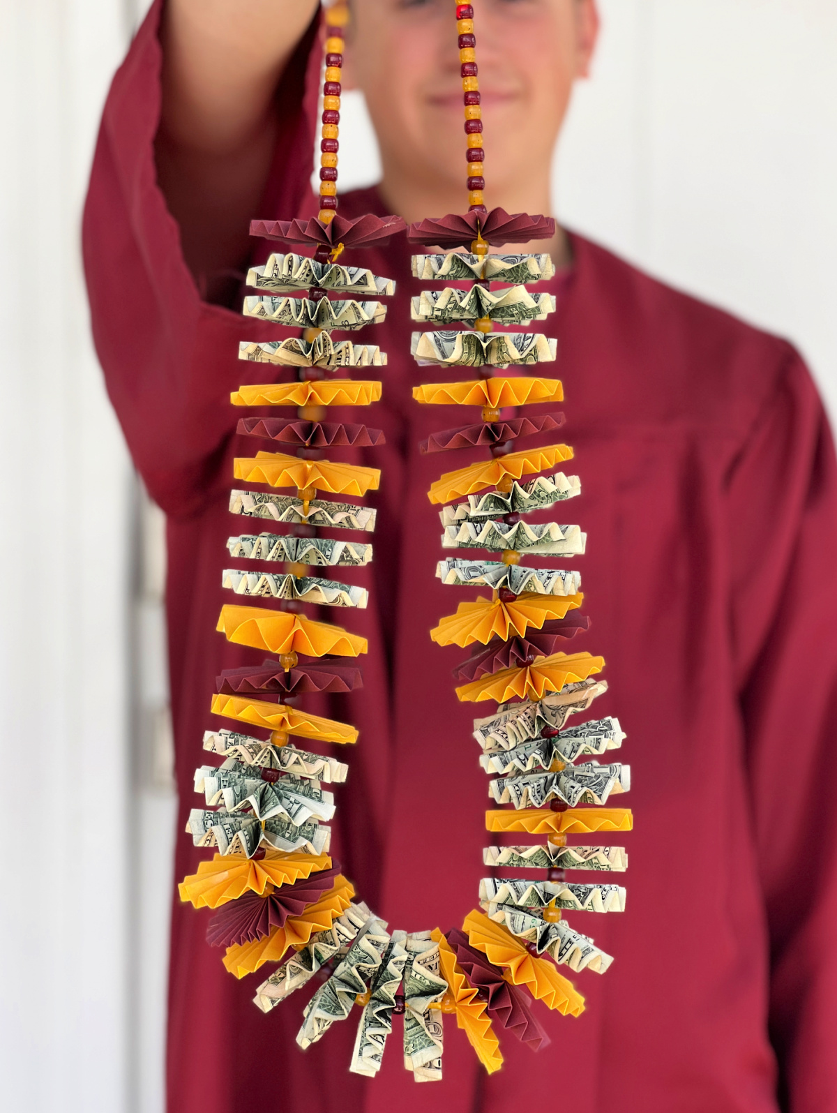 How to Make a Money Lei for Graduation FunSquared