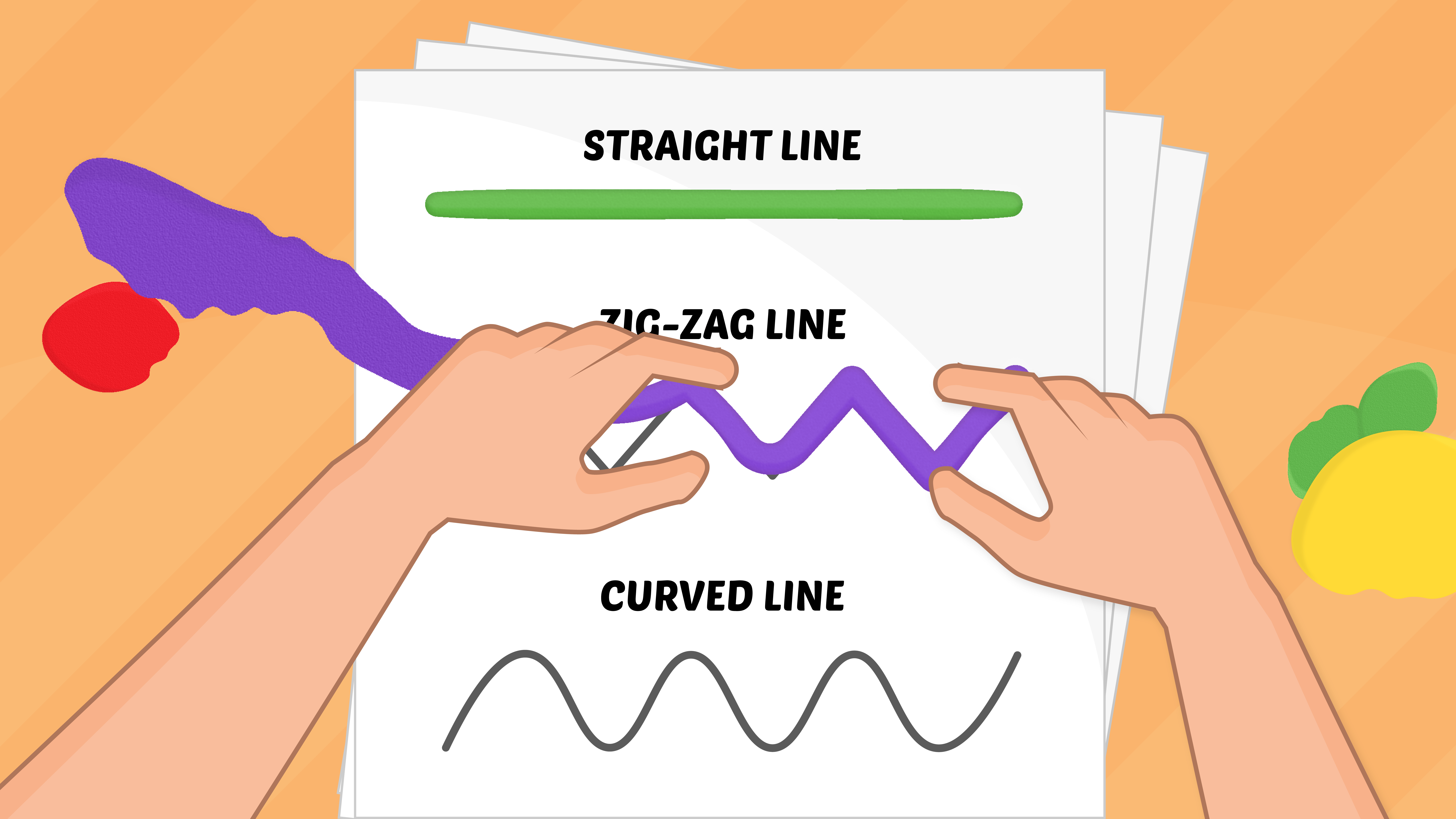 Types Of Lines Activities Clay Dough Lines Fun2Do Labs