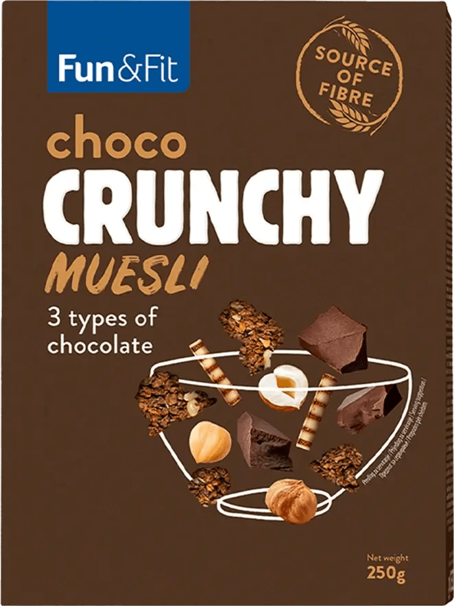 Crunchy muesli with chocolate Fun&Fit