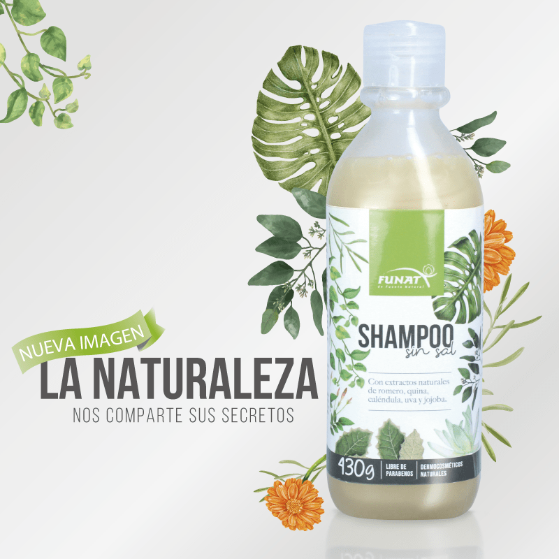 Shampoo tradicional de romero sin sal 430 g Funat