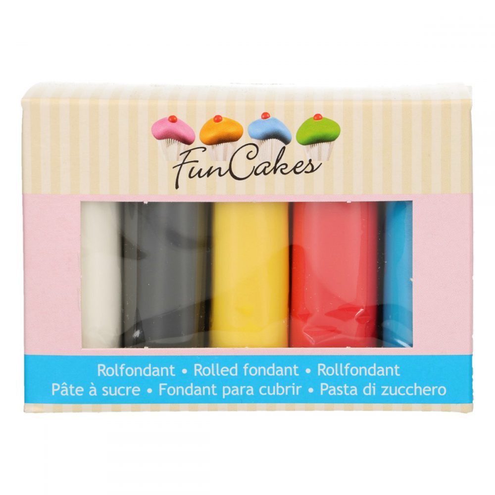 Fondant Multipack Primary Colours FunCakes