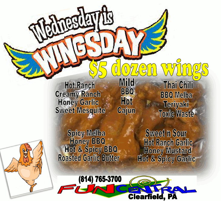 Wingsday! Fun Central, Inc.