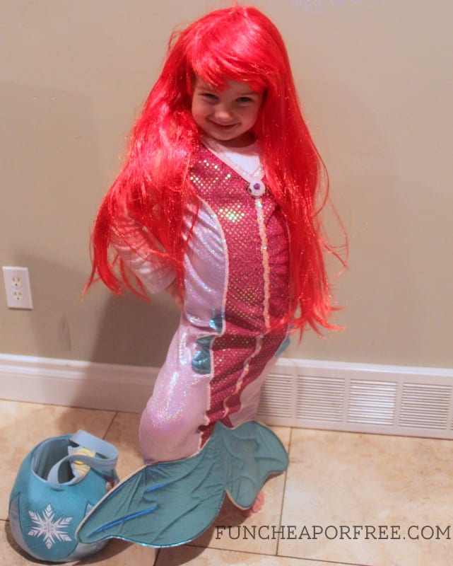 DIY Little Mermaid Costume Cute Family Costumes Fun Cheap or Free
