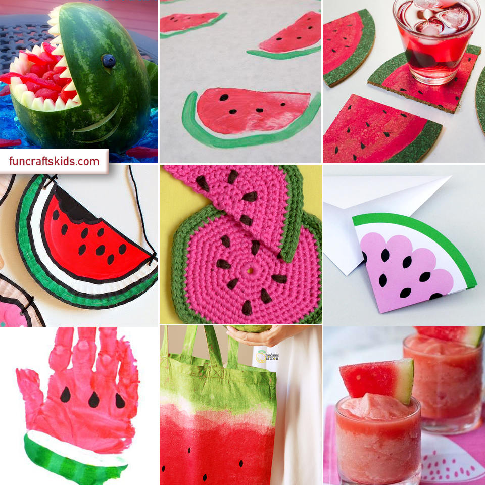 12 fabulous water melon crafts Fun Crafts Kids