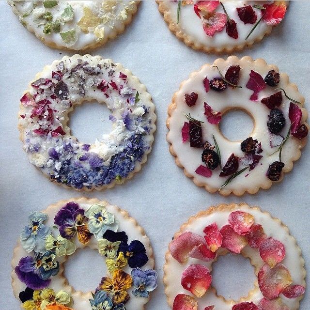Edible Flower Cookies & Shortbread Fun Crafts Kids