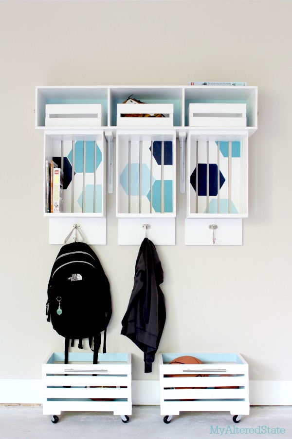 DIY crate storage a funky way to spruce up the kids' rooms