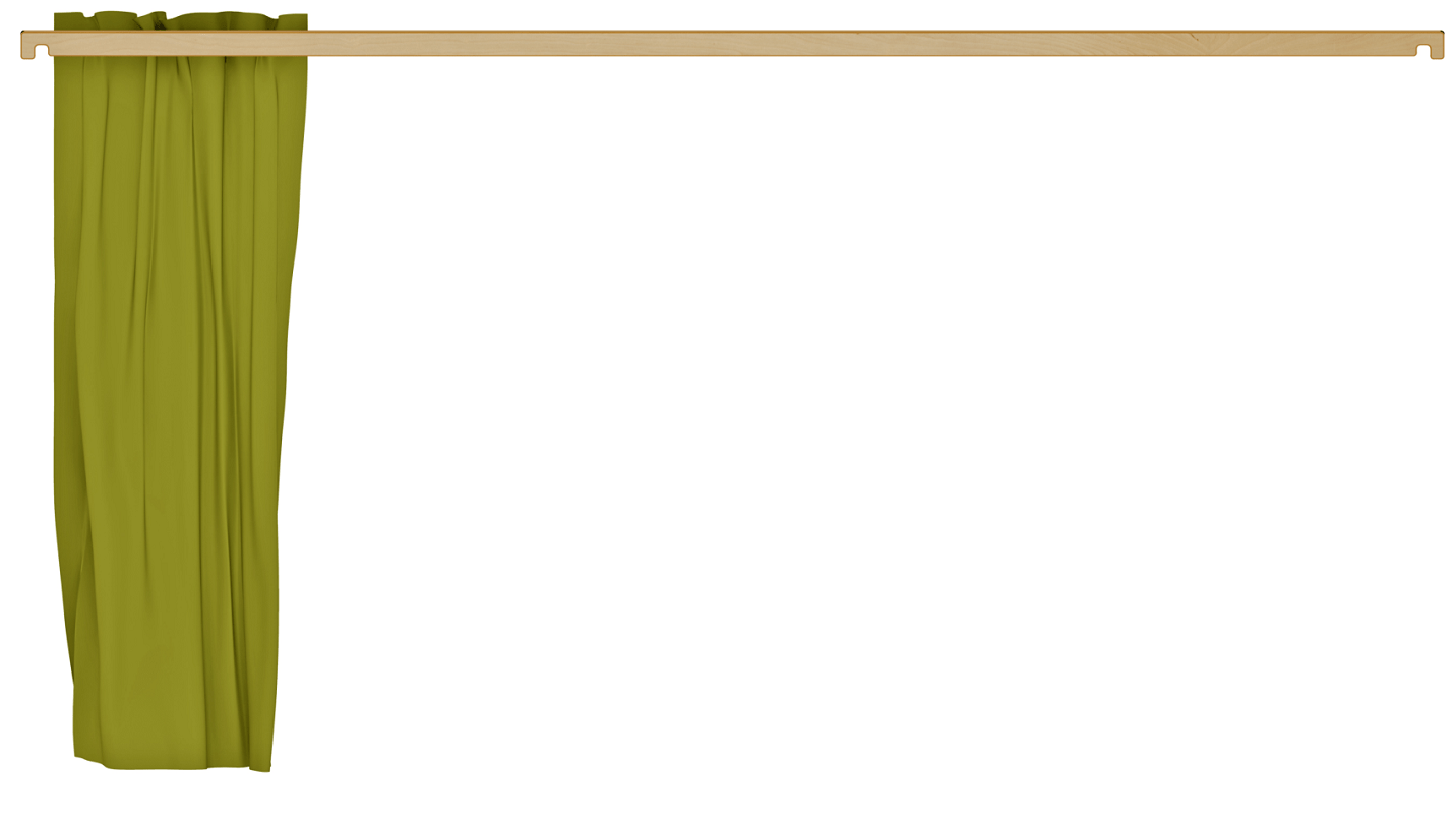 Vorhang mit Stange – FunctionWood