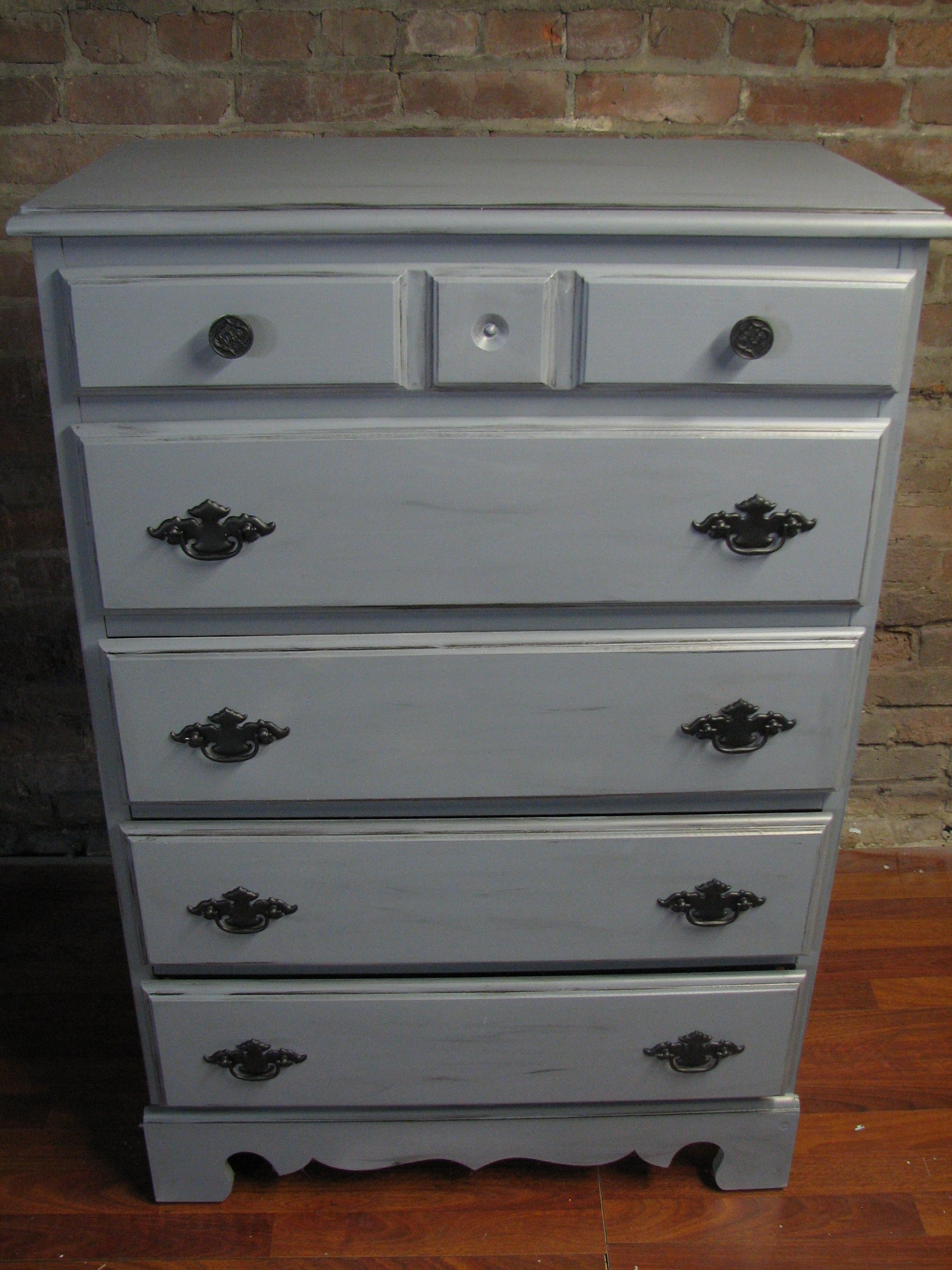 Grey Dresser with Black Glazing FunCycled