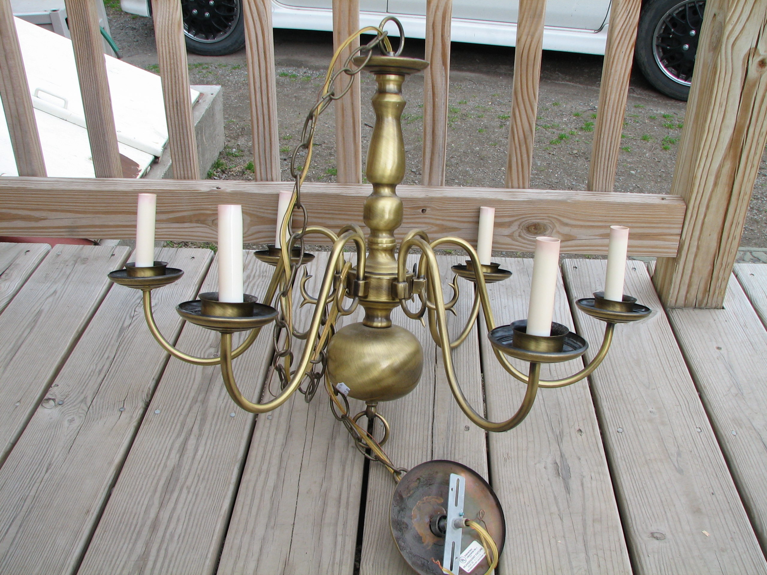 How to Repaint a Chandelier FunCycled