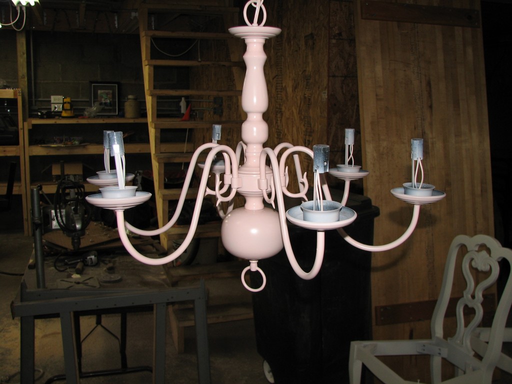 How to Repaint a Chandelier FunCycled