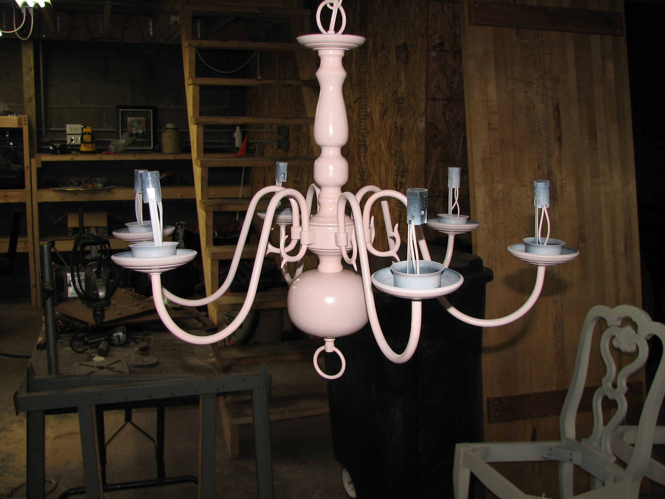 How to Repaint a Chandelier FunCycled
