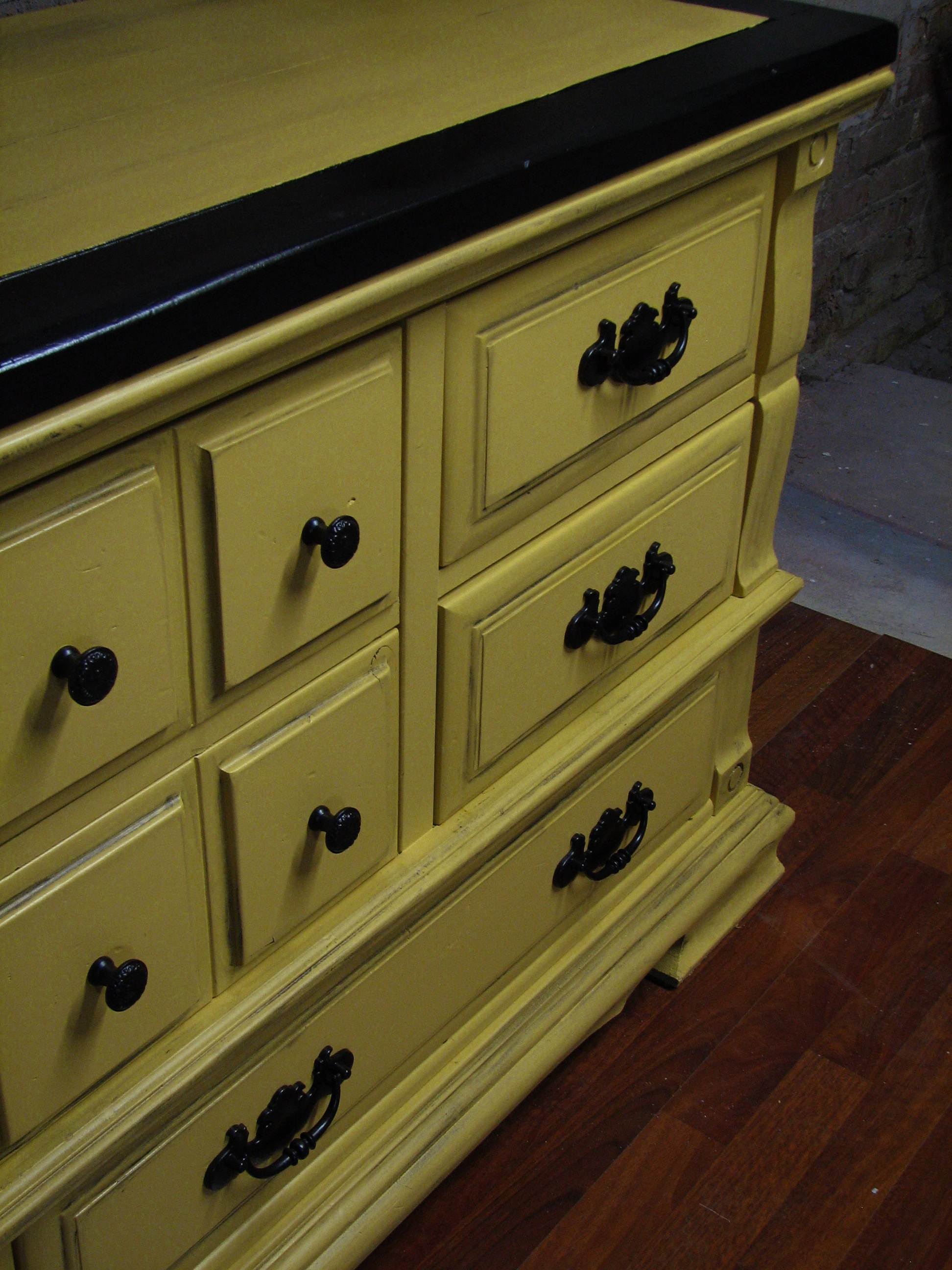 Yellow Dresser Makeover FunCycled