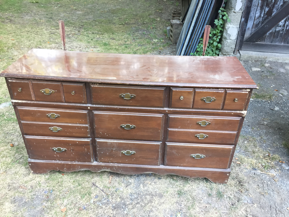 Vintage Teal Mirrored Dresser Tuesday’s Treasures FunCycled