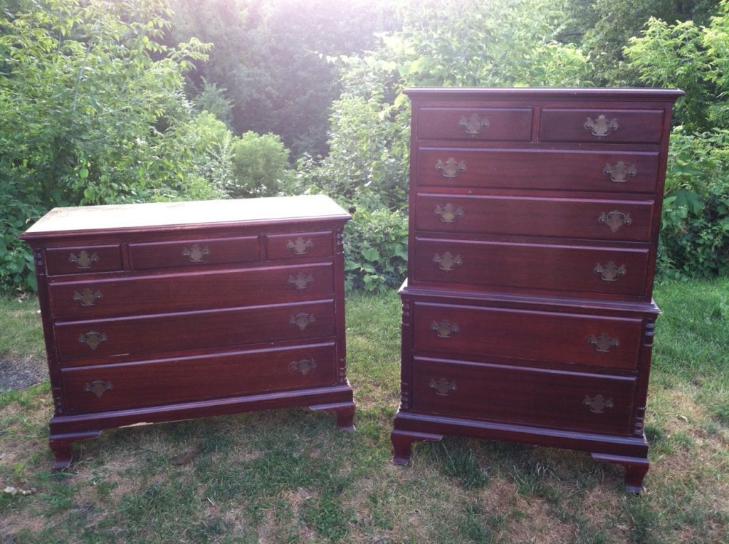 Glamorous Black and White Dresser Set FunCycled