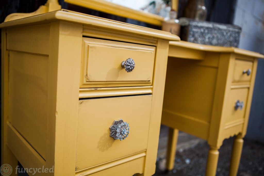 Mustard Yellow Vanity Tuesday's Treasures FunCycled