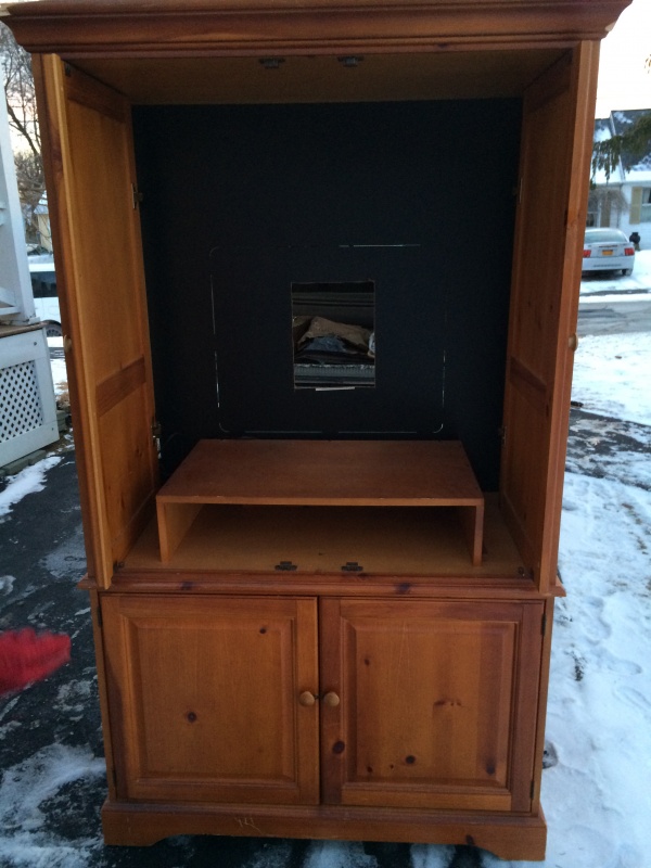 Clunky TV Armoire Turned Custom Closet Tuesday's Treasures FunCycled