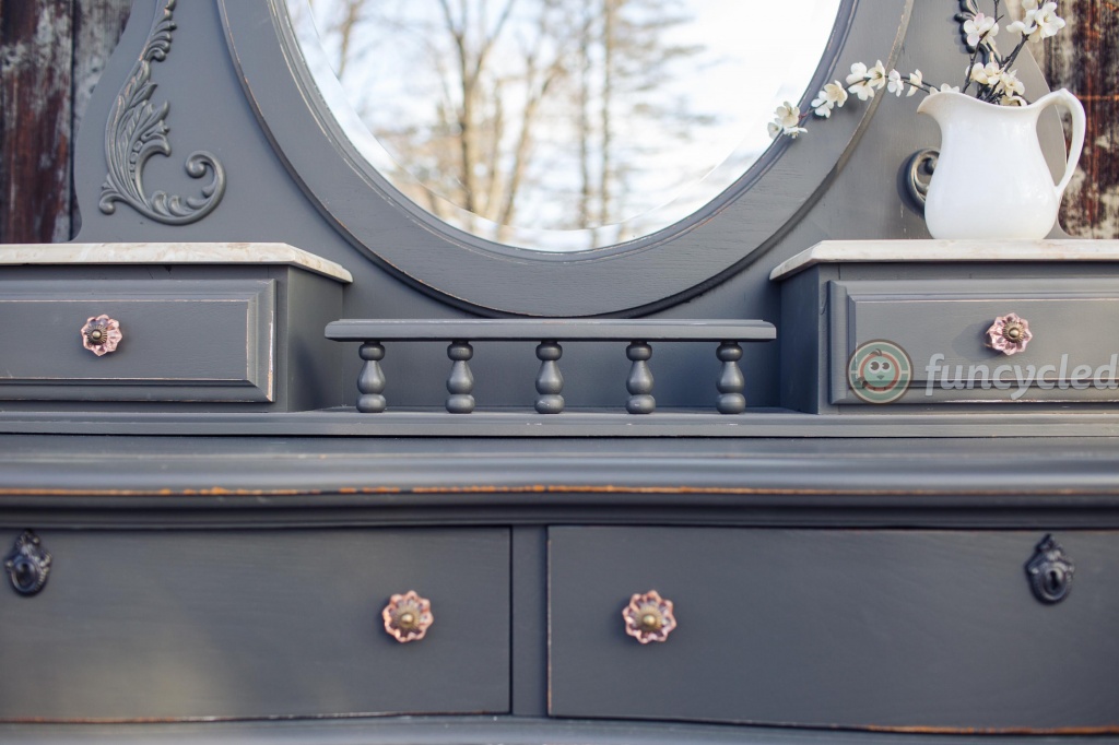 Grey Mirrored Dresser For Sale Tuesday's Treasures FunCycled