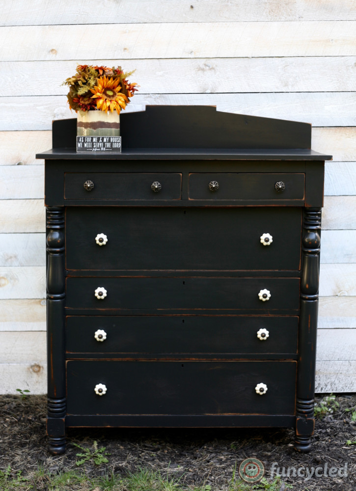 Black Empire Dresser Makeover Tuesday's Treasures FunCycled
