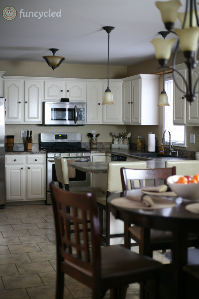 Oak Kitchen Painted Navajo White FunCycled