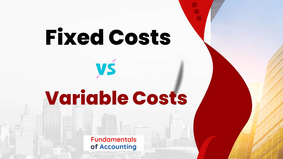 What is the main difference between fixed and variable costs?
