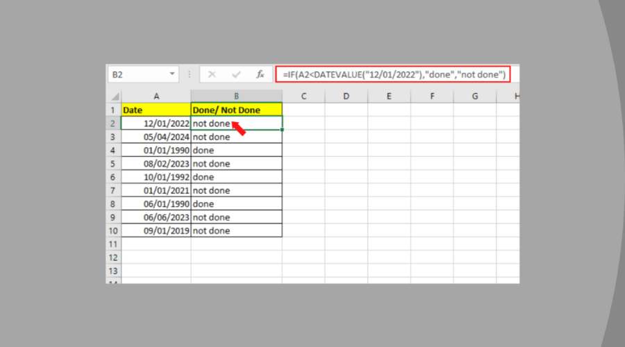 How to Use the IF Function with Dates in Microsoft Excel