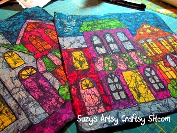 Batik Fabric from Crayons Fun Family Crafts