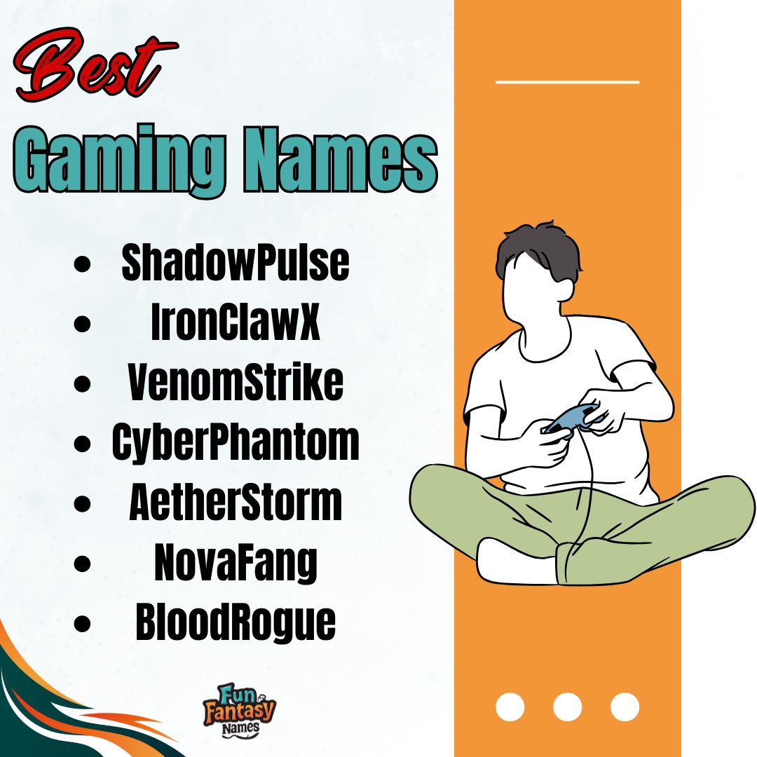 700 Cool Gaming Names & Nicknames Best, Good, Unique, & Funny