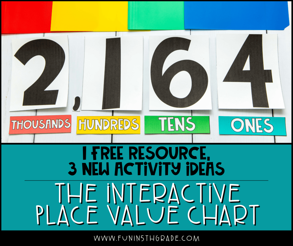 3 New Ways to use the Interactive Place Value Chart - Fun in 5th Grade