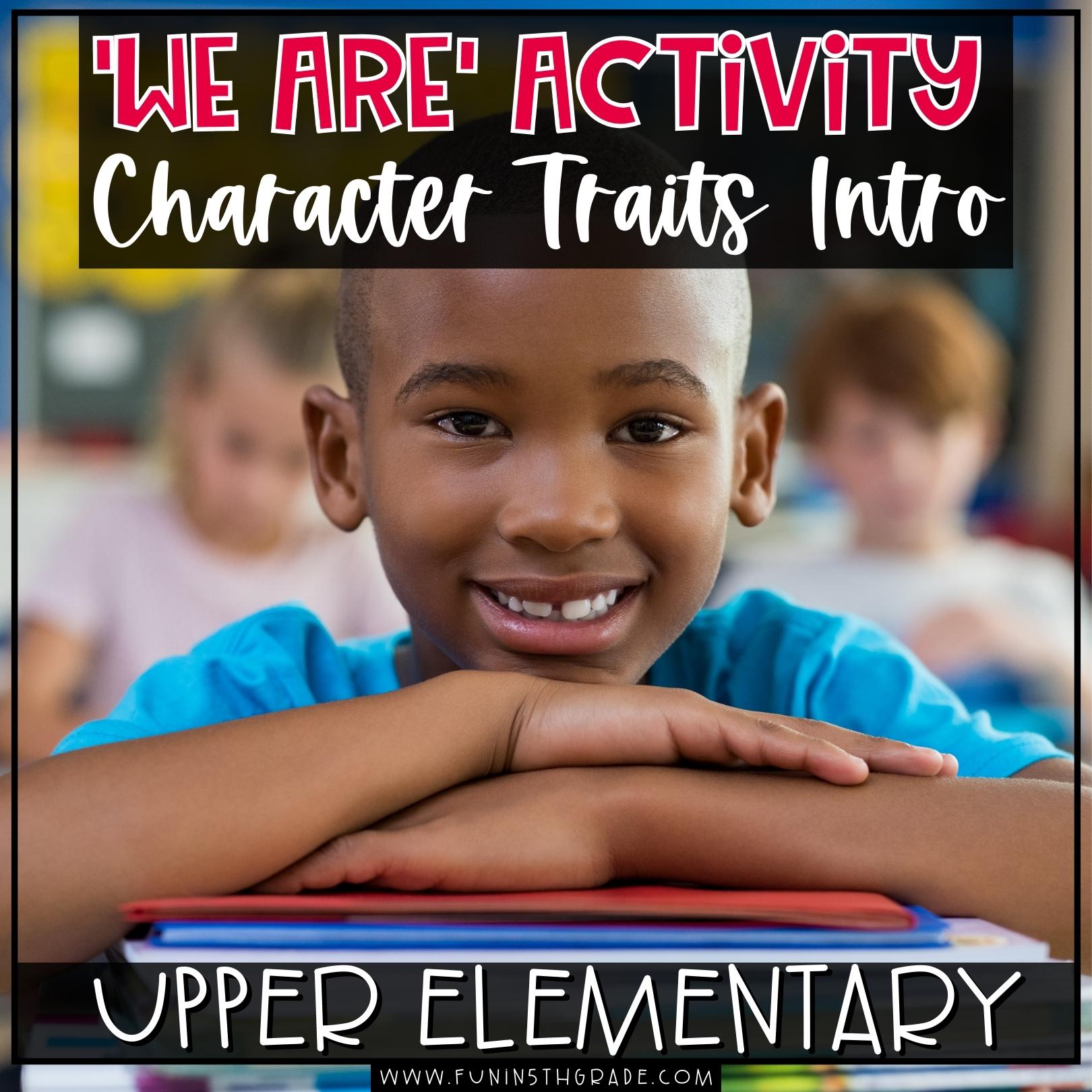 WE ARE Activity for Upper Elementary [Back To School Ideas] Fun in