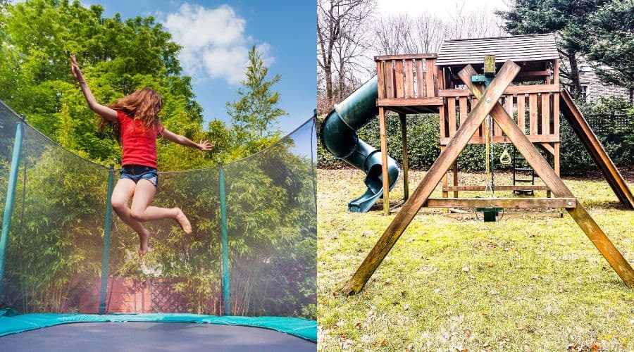 Trampoline or Playset (Which Is Better) Fun In The Yard