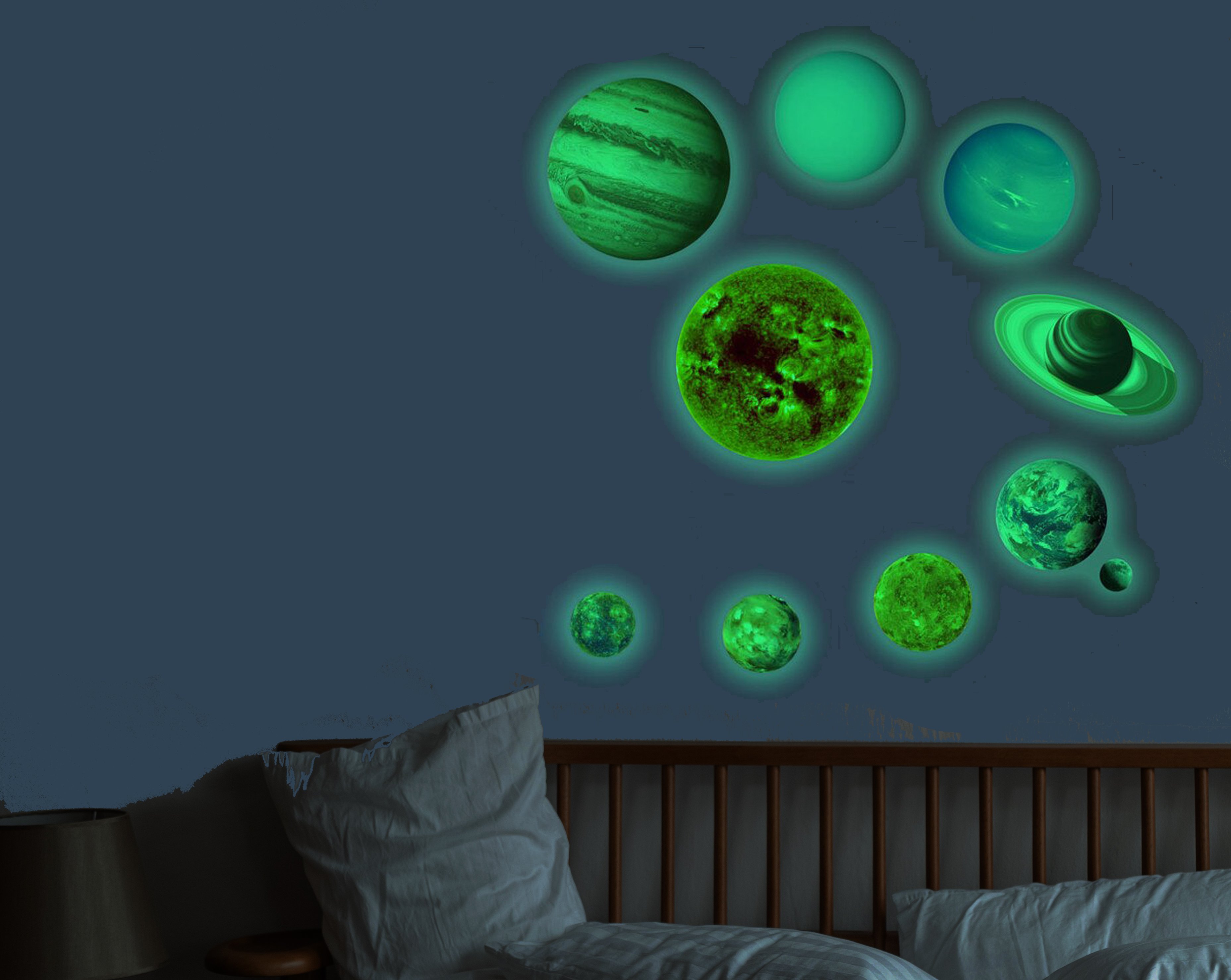 of the Solar System GlowintheDark Wall Decals Funique