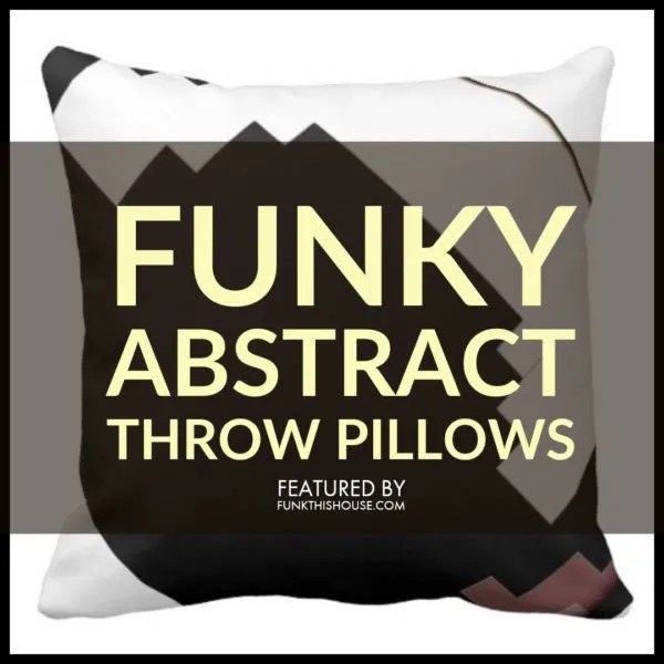 Funky Abstract Pillows With Modern, Fun and Geometric Designs
