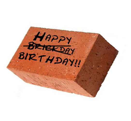 Birthday Brick Send a Birthday Brick from Funky Delivery