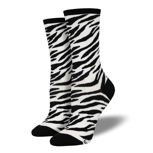 ZEBRA PRINT SOCKS Funky Dunky Store