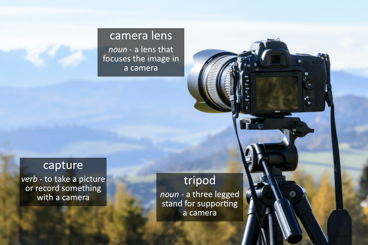 Camera Vocabulary Funky English