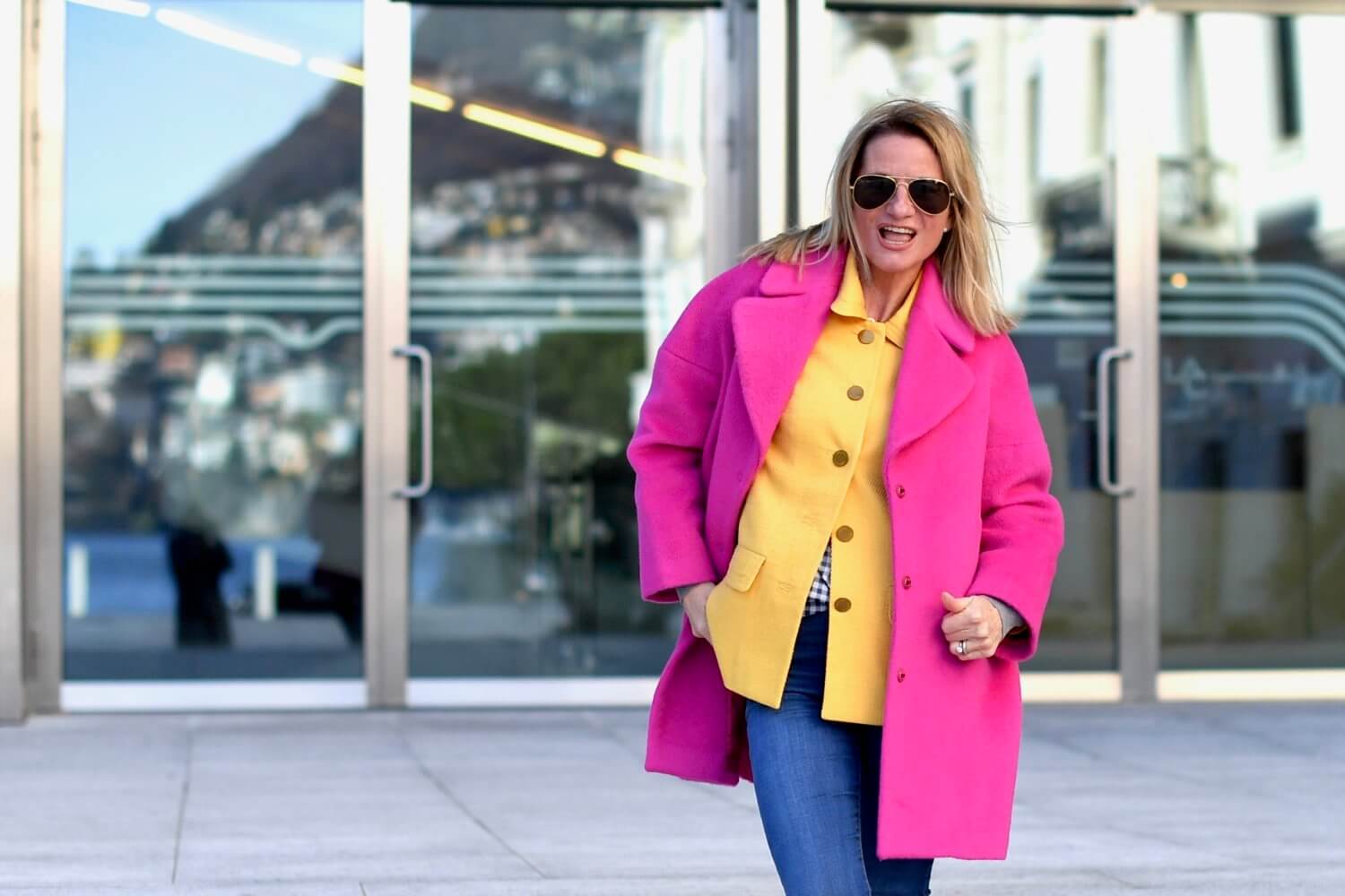 3 Ways to Style a Bright Pink Coat FunkyForty Funky Life style and