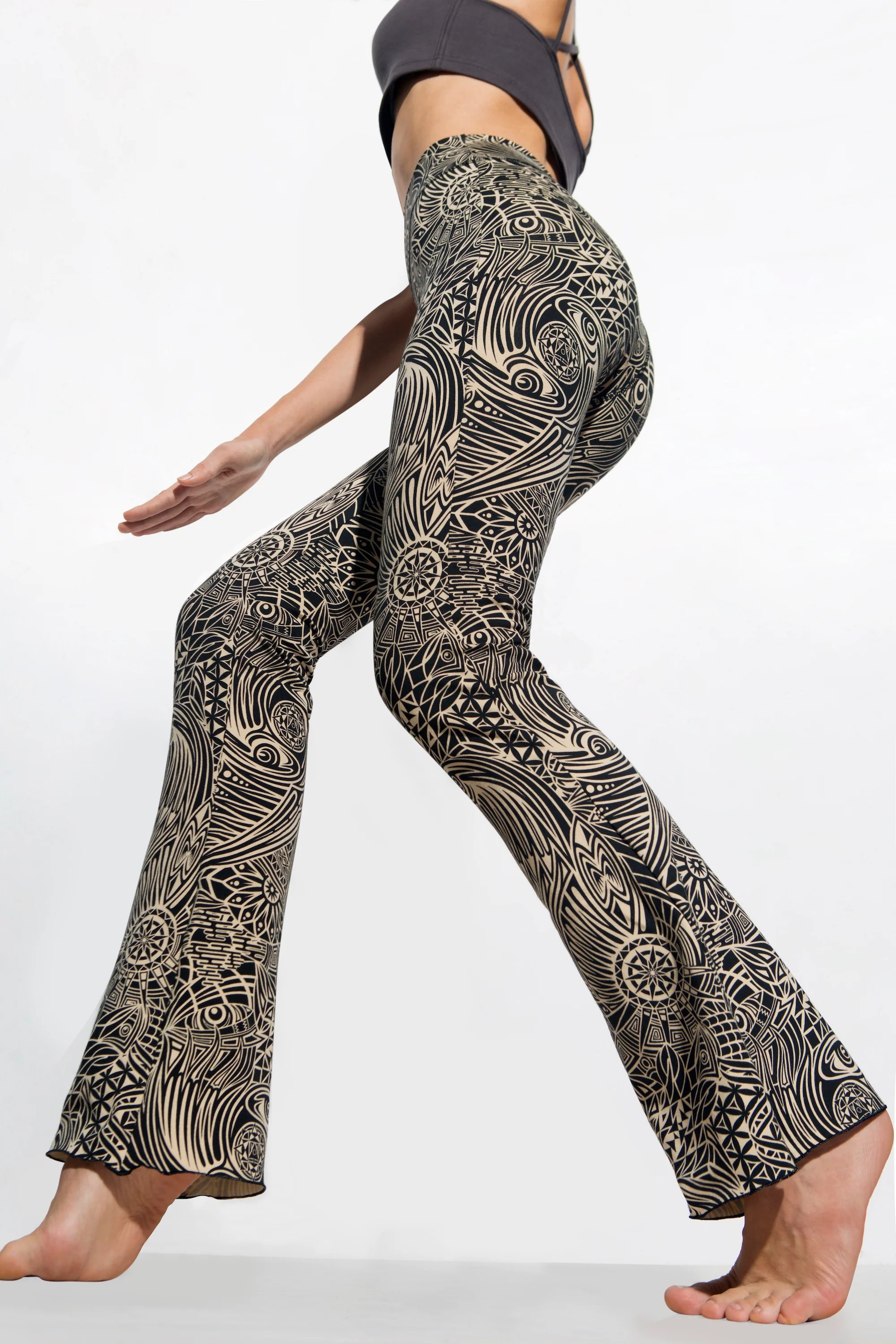 Flares Bootleg Flared Leggings FUNKY SIMPLICITY